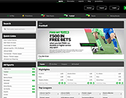Betway football betting page